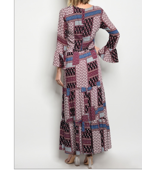 NWT Cheeky Boho Peasant crop with long skirt set - Picture 2 of 8